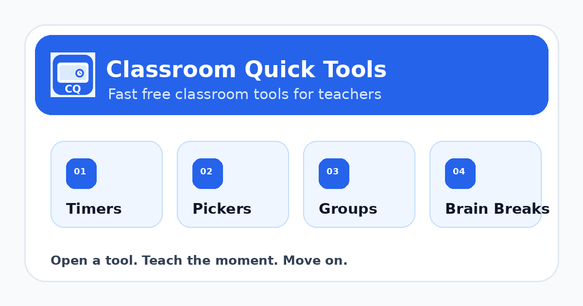 3 Minute Classroom Timer — Free Online Countdown | Classroom Quick Tools